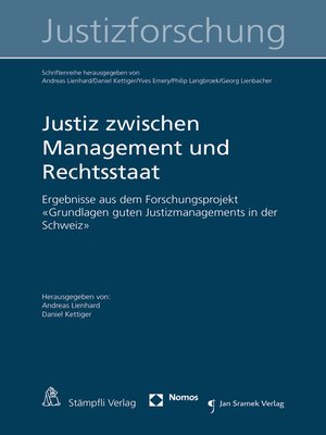 cover image of Justiz zwischen Management und Rechtsstaat